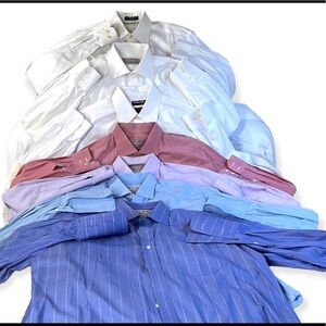 Men’s button down Dress Shirts 15” 1/2 and 16”neck size. Sea Island Cotton
